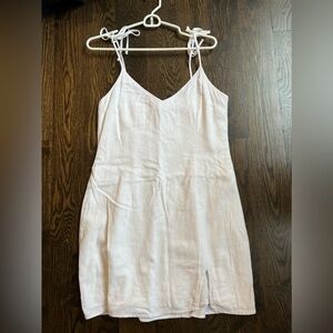 Abercrombie linen shoulder tie dress